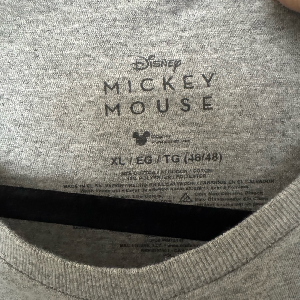 Disney Gray Mickey Mouse T-Shirt - Picture 2 of 2